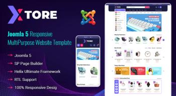 SJ Xtore - Joomla 5 Responsive MultiPurpose Website Template